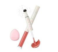 Blush Freckles Pen for Cheeks, 2 in 1 Blush Liquide Rouge & Brun FoncéTampon pour Taches de Rousseur, Waterproof Longue Durée, Stick de Fard a Joues Fake Freckles for Natural Sunkissed Maquillage-04