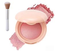 Blush illuminateur cuit au four pour joues, blush en poudre lumineuse à pincer doux, finition naturelle - Couleur, forme, contour et surbrillance à construire (02#)