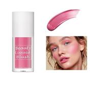 Blush liquide de beauté,Longue durée Blush liquide Pour une couleur très pigmentée,Retouches de maquillage imperméables Ombre à paupières mate,Fard à joues en bâton #3 En rose vif