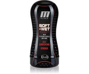 Blush M For Men Soft and Wet Pussy flesh Masturbateur masculin Red 17,8 cm