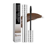Blush Mascara Korean,Blush Mascara with Growth Serum,Black Mascaras for Older Women 60 Plus,Mascara Noir Volume Et Longueur,Waterproof,Volume & Length Without Clumping,Gentle on Sensitive Eyes，Marron