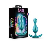 Blush Novelties Anal Adventures Matrix Photon Plug - Plug anal en silicone Puria™, Ultrasilk® Smooth, jouets d'entraînement au sexe anal, jouet sexuel pour débutants - Plug anal - Neptune Sarcelle