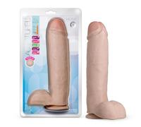 Blush Novelties Au Naturel Énorme réaliste 10 pouces Ventouse Harnais Compatible FlexiShaft Sensa Feel Gode Sex Toy pour Hommes Femmes Couples Vanille