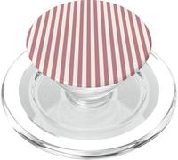 Blush Pink & Dusty Pink Stripes Geometric Vertical Lines PopSockets PopGrip pour MagSafe