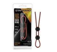 Blush Stay Hard Vibrating Cock Rings 2Pack Blue Taille Unique