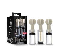 Blush Temptasia – Ventouses à vis pour clitoris et tétons – Lot de 3 Transparent Taille Unique