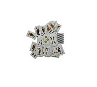 BLUSUPERSHOP Recevez 3 pièces en Lot de Cartes napolitaines Super Mini en Miniature 4 x 2,5 cm en enveloppe Naples Balai à Trois Branches Bricole Balai Scientifique