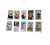 BLUSUPERSHOP recevoir 10 SANTINI RELIGISI art6 10X6 CM AVEC PRIÈRE DERRIÈRE: PÈRE PIO PAPE lion et saint FRANCESCO Jésus de Prague, Buffet de Pompéi FATIMA medjugorje AUTRES EN PHOTO