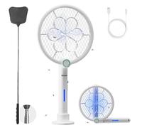 Blutan B Buzzzap X3 Smart Tapette à mouches électrique avec piège à lumière UV, protection anti-moustiques 2 en 1, 4000 V, pour moustiques, mouches, mites, moustiques, sans produits chimiques, USB-C