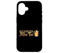 Blutgruppe Mai Tai Enterrement de Vie de Jeune Fille Cocktail pour Barman Coque pour iPhone 16