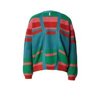 Blutsgeschwister Cardigan 'Yes, We Cardy' bleu roi / vert / rose / rouge, Taille XL