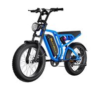 BLUVALL-SU8 Vélo à assistance électrique, moteur de 1 200 W, batterie de 52 V 20 Ah, 7 vitesses, autonomie maximale de 65 km