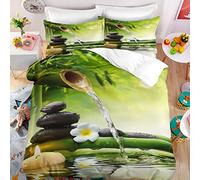 BluvLy Microfibre De Haute Qualité Housse De Couette Fille 220 X 240 + 2 Taies d'oreiller 65X65 Housse De Couette Enfant Fille Zen Confortable Résistant 220X240Cm