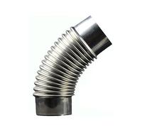 BLUVLY Tuyau D'échappement De Cheminée, Coude De Tuyau De Cheminée À 45 °, en Acier Inoxydable, Tube Adaptateur De Conduit De Cheminée, Coude De Tuyau De Poêle Résistant À La Chaleur (Size : 60mm)