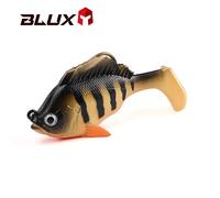 BLUX SLEEPER SHAD Gill fond leurre de pêche 8 cm 19g tête de plomb crochet caché appât souple nageurs poisson gabarit queue de pagaie brochet bar équipement Color H