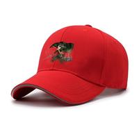 Bluxir Attack On Ti-tan Hommes Coton Classique Cap, Casquette Baseball Ajustable pour Toutes les Saisons, Casquette de Running Plein Aire et Les Loisirs, Réglable(Red)