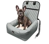 BLUZELLE Siège Auto Chien & Panier 2-en-1 pour Avant & Arrière, Gris