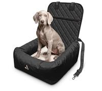 BLUZELLE Siège Auto Chien & Panier 2-en-1 pour Avant & Arrière, Noir