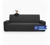 BLUZIMAN® Housse Canapé 2 Places, Couvre Canapé Fabriqué en Europe, Fauteuil Protege Canape, Housse de Canapé Extensible Accoudoir, Tissu Premium (Deux Places, Noir-Blanc)