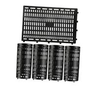 BLWOTMOR 5 Pièces Protecteur Tronc Arbre Garde Arbre Couverture Protège Barrière Plantation Anti-Animaux Matériau PP Respirant Convient pour Jardin Verg, Noir