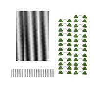 BLWOTMOR Arches de Jardin pour Plates-Bandes surélevées, Arches de Jardin, Structures de Serre, Arches de Tunnel de Propagation, Arches de Tunnel de Plantation, 30 pièces