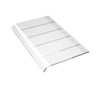 BLWOTMOR Auvent de Fenêtre et de Terrasse, Couverture Transparente en Polycarbonate, sans Poteau, Porte et Auvent de Terrasse Muraux pour Jardin et Balcon, 40x50cm LXL