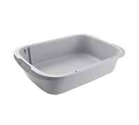 BLWOTMOR Bac à Litière pour Chats avec Couvercle Profond, Facile à Nettoyer, Ouverture sur Le Dessus, pour Chats, Lapins, Hamsters, Chatons et Chats de Petite, Gris 52x35x12cm