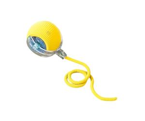 BLWOTMOR Balle Interactive pour Chat Jouet Électrique Auto-bougeant Balle Mobile Animation Interaction Intelligente Mode Veille Silicone Adaptée Aux Chats D'In, Jaune