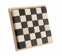 BLWOTMOR Blocs de Construction Enfants Blocs Géométriques Jouets d'Éveil Puzzle Couleurs et Formes Bois pour Construction Tri et Recomposition Suitable pour, Noir Et Blanc