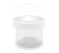 BLWOTMOR Boîte D'Isolement pour Poissons Boîte D'Incubation Aquarium Support Acrylique Séparateur Flottant Cylindre Transparent Adaptée à La Reproduction de Gu, 8cmx10cm
