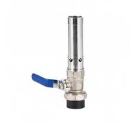 BLWOTMOR Buse Buse d'Eau Tête de Jet Embout de Pulvérisation Matière Laiton et Acier Inoxydable Épaissi Contrôle de Hauteur et Pression par Vanne Effet, Vanne Pe Ss 1IN