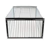BLWOTMOR Cage à Pigeons Cage D'Entrée Canal Unique Cage pour Animaux Cage de Fil Portatif Utilisation pour Collection de Pigeons Jardin Entrepôt Gar, 2 Entrée, avec Puits de