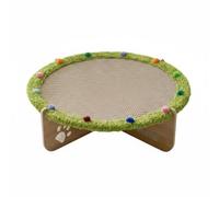 BLWOTMOR Canapé Griffoir pour Chat Griffoir Lit Sofa Lounger Courbé Épousant Le Corps du Chat et Base en Bois Épaisse Respire et Ne Retient Pas d'Odeur Convient à Jeu la Maison, 50CM