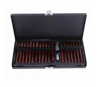 BLWOTMOR llen Hexagonale Kit Outils Embouts Hex Douilles Embout Multi-dents Acier S2 Boîte Ordonnée Interface 1/2 Pouce Flux de Travail Fluide Adaptée aux, Boîte En Fer S2 Étoile 40 Pièces