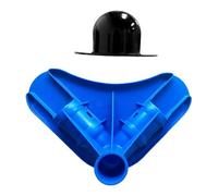 BLWOTMOR Connecteur d'angle Monobloc pour Piscine Familiale, Accessoire pour Structure Métallique, Bouchon de Valve de Rechange, Pièce à Installation Rapid, Bleu