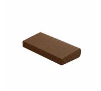 BLWOTMOR Coussin de Méditation Tapis Coussin Wedge Coussin de Sol Tapis de Prière Profil Incliné Bords Arrondis pour Soutien Durables en Coton Lin Adapté à, Café