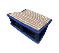 BLWOTMOR Coussin Interactif Anti-Morsure pour Chien, Coussin Anti-Morsure Pratique en Jute, Housse de Protection Anti-Morsure pour Bergers Allemands, Labradors, Bleu