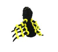 BLWOTMOR Déguisement pour Animaux de Compagnie en Polyester avec Yeux Mobiles, par Boutons, Pattes Poilues, Idéal pour Halloween et Séances Ph, XL