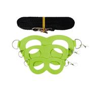 BLWOTMOR Ensemble de Harnais 3 Pièces pour Hamster, Harnais et Laisse pour Petits Rongeurs, Harnais Réglable pour Planeur de Sucre, Corde en PU, Pratique et, Vert