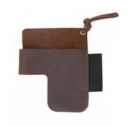 BLWOTMOR Étui en Cuir de Vachette Holster Ceinture Sac Utilitaire Porte-Outils Pochette Ouverte avec Clip et Passant Structure Compacte et Résistante Adapté à, Marron