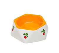BLWOTMOR Feeder Bowl Bol pour Hamster Distributeur D'Aliments en Céramique Assiette Plateau Eau et Nourriture Support Antidérapant Adapté Aux Petits ANI,