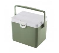 BLWOTMOR Glacière Isotherme Boîte Conteneur Coffre Construction Rigide avec Doublure PP et Couvercle Articulé Joint Étanche Fermeture Verrou Poignée, Vert, 15L