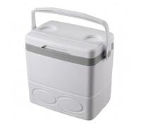 BLWOTMOR Glacière Isotherme Boîte Conteneur Coffre Construction Rigide avec Doublure PP et Couvercle Articulé Joint Étanche Fermeture Verrou Poignée, Blanc, 19L