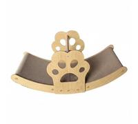 BLWOTMOR Griffoir Lounger Grattoir Chaise Oscillante Carton Ondulé Structure Stable Corps Soutenu Redirige Le Grattage Loin du Décor Adapté aux Chats, Basique