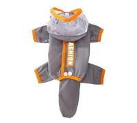 BLWOTMOR Imperméable pour Chien, Veste Imperméable pour Animaux de Compagnie, Poncho de Pluie à Capuche, Combinaison de Pluie Légère en Taffetas de Polyester A, XL