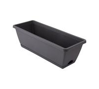 BLWOTMOR Jardinière Rectangulaire pour Légumes et Fleurs, avec Plateau Amovible et Trous D'aération, en Résine. Convient pour Une Utilisation Intérieure et, Noir