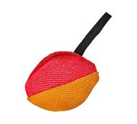 BLWOTMOR Jouet pour Chien Balle de Traction Solide avec Tissu Poignée Sécurisée Idéal pour La Mastication Jeux de Lancer Formation et Développement Ada, Rouge-Orange