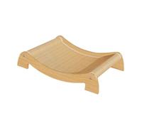 BLWOTMOR Lit Griffoir Chat Coussin Griffoir Chat Tapis à Griffer Corrugé Chat Conçu en Bois et Sisal pour Un Confort Optimal de Votre Chat Protège Ride, L Without Backrest