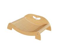BLWOTMOR Lit Griffoir Chat Coussin Griffoir Chat Tapis à Griffer Corrugé Chat Conçu en Bois et Sisal pour Un Confort Optimal de Votre Chat Protège Ride, L with Backrest Ball