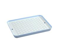 BLWOTMOR Litière Lapin Bac Toilette Cage Animaux Petit Plateau Grand Espaces PP Matériau Stable Facile Nettoyer Convient à Formation Intérieure Décoration, Bleu, L